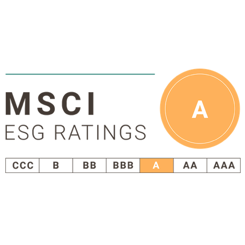 Rated A Rating in MSCI ESG Ratings